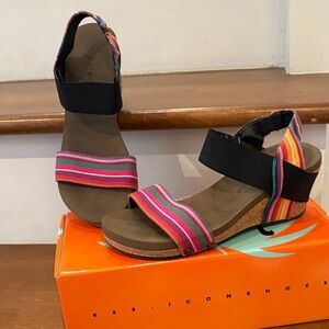 Colorful Striped Sandals